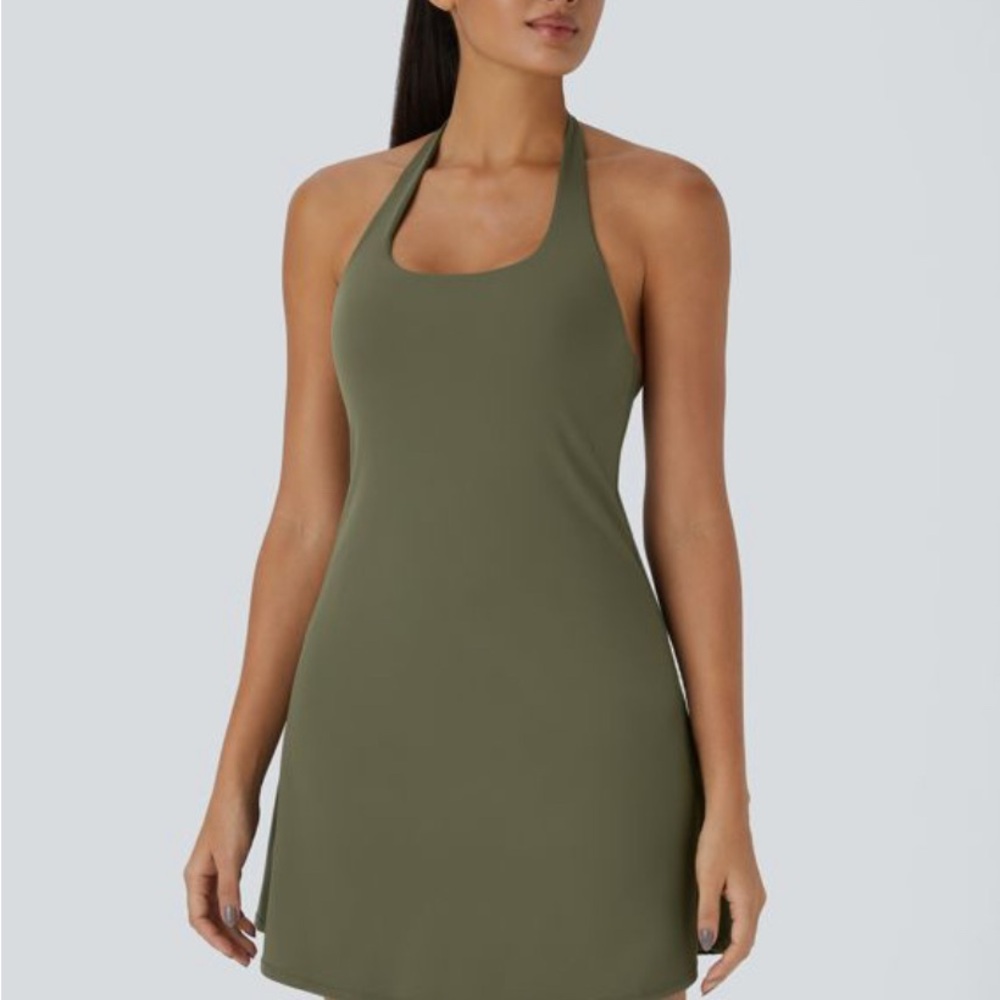 Halara Halter Mini-Dress With Shorts